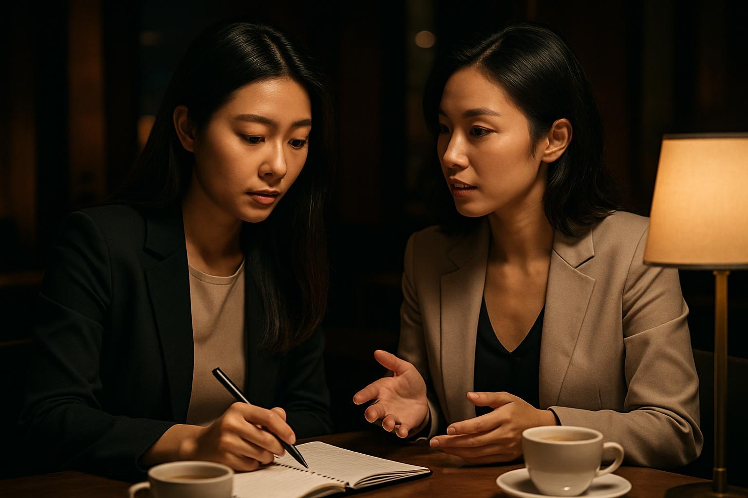 酒店經紀產業諮詢與新人入行討論場景