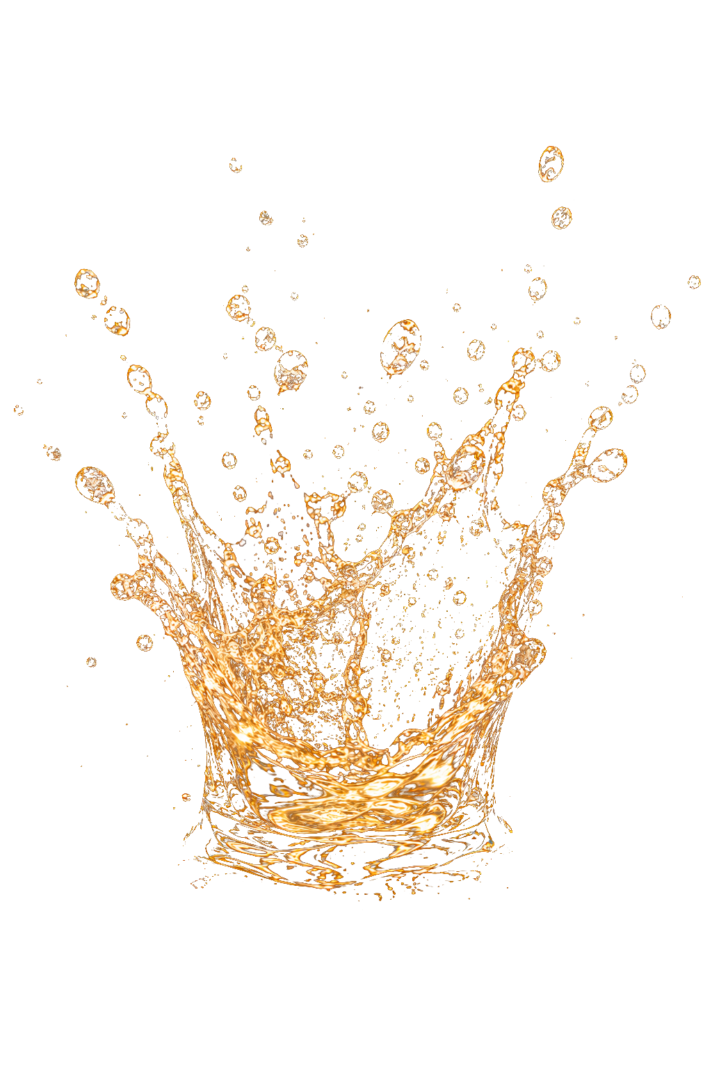 金色水花