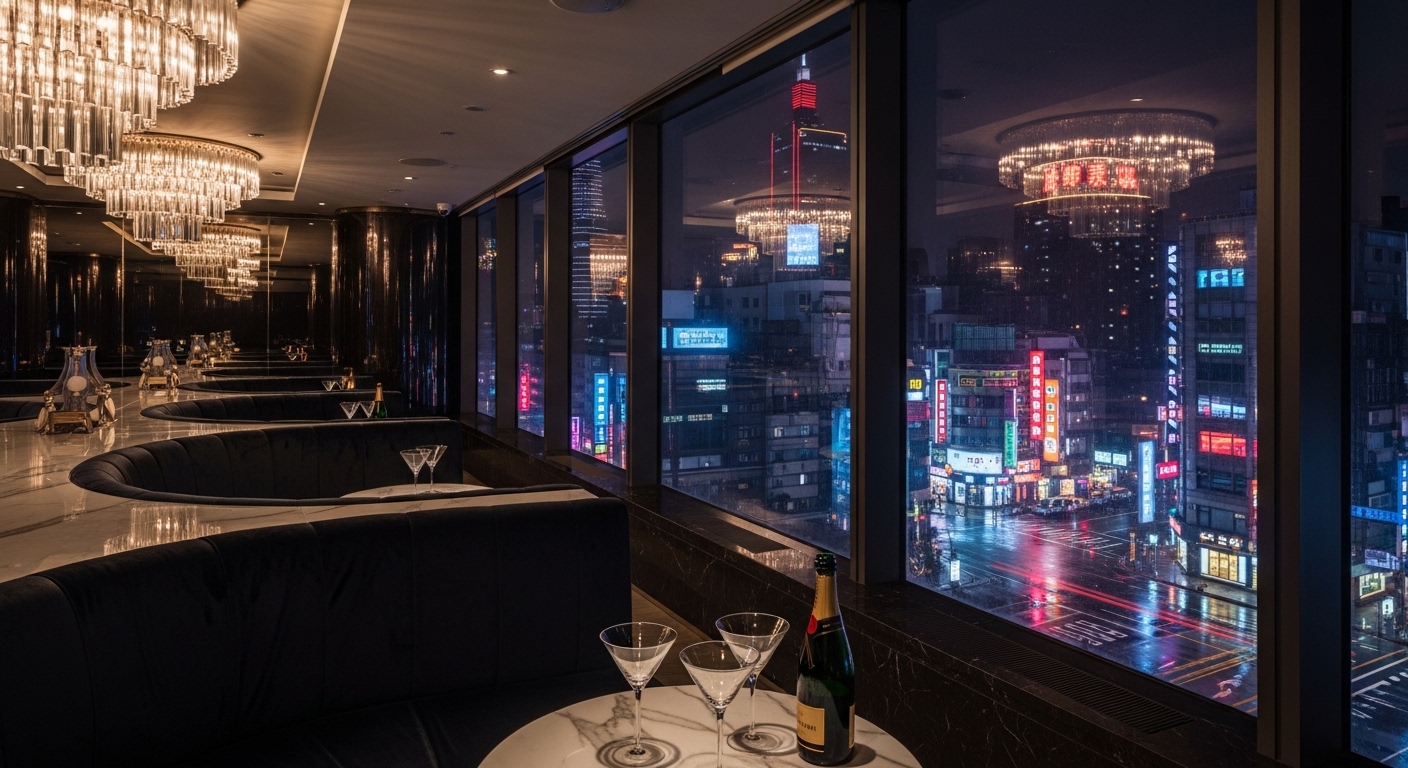 酒店續攤專業指引，夜間台北城市風景與專業氛圍