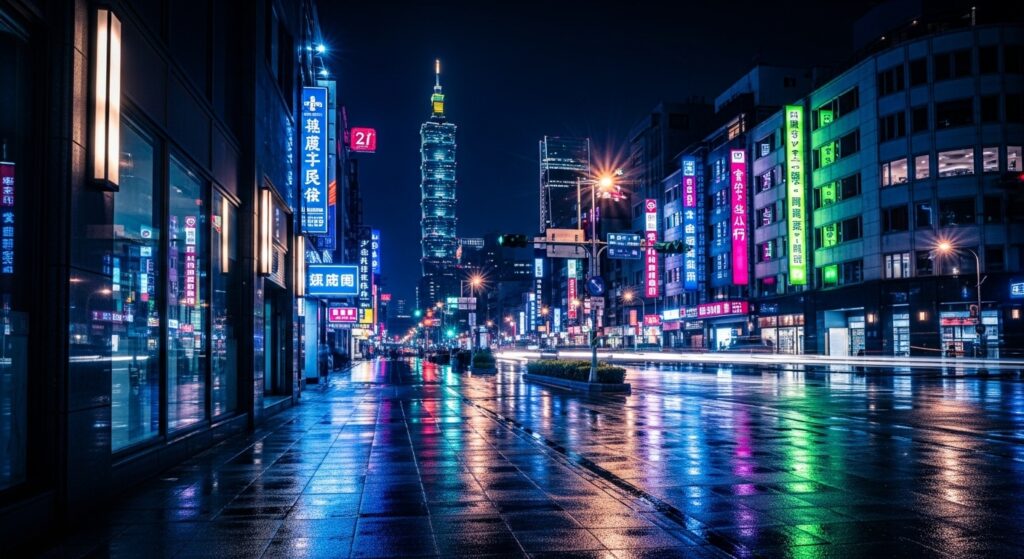 台灣酒店歷史夜間經濟與台北城市景觀