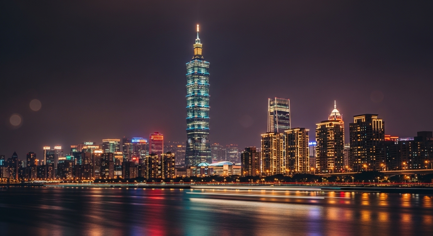 酒店經紀專業工作情境與自我成長，夜景背景