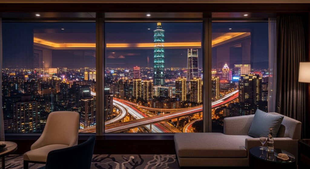 直播主酒店產業夜景與高端酒店背景，專業職涯觀察