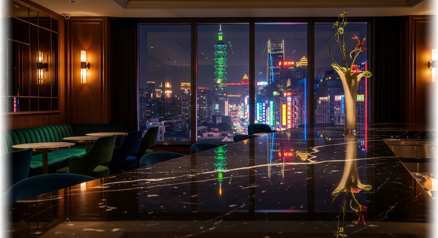 寒假酒店打工場景示意：夜間工作與時尚氛圍