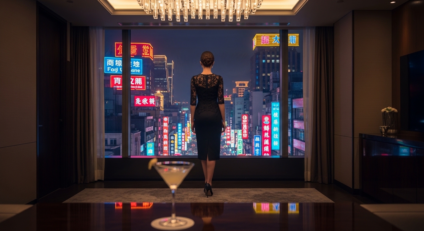 酒店敬酒相關高雅夜景與禮儀氛圍示意圖