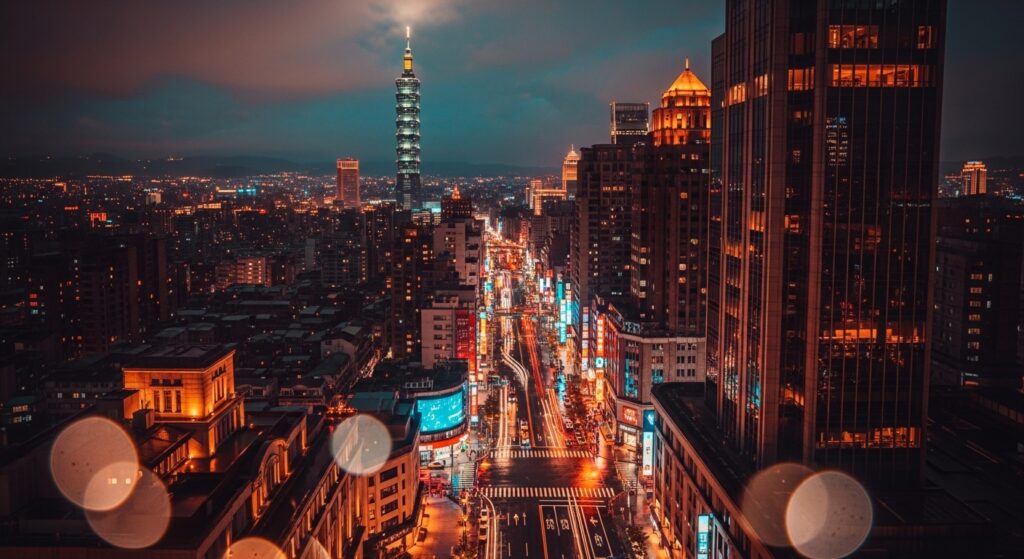 酒店租屋 專業團隊在台北夜景中，安全與專業氛圍