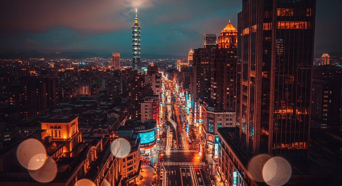 酒店租屋 專業團隊在台北夜景中，安全與專業氛圍