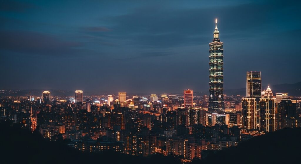 酒店男友為主題的夜景寫實風格圖像，呈現城市夜生活與情感界線