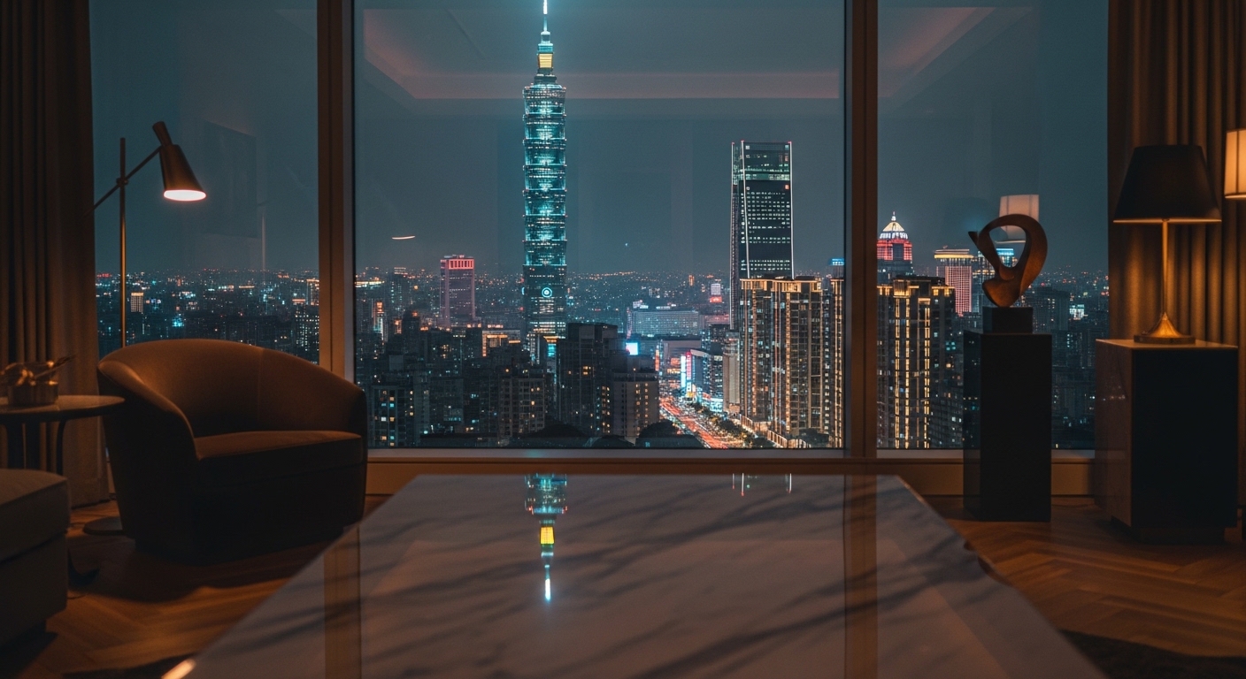 唯美酒店經紀產業夜景與專業風格示意，主關鍵字出現