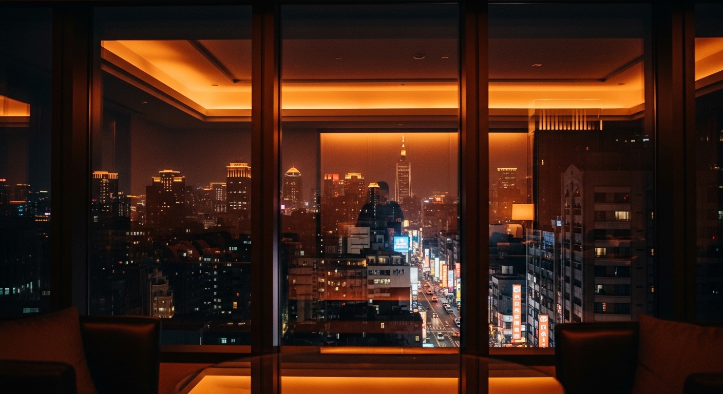唯美酒店經紀產業觀察：夜景與專業風格的工作場域示意，主關鍵字酒店經紀