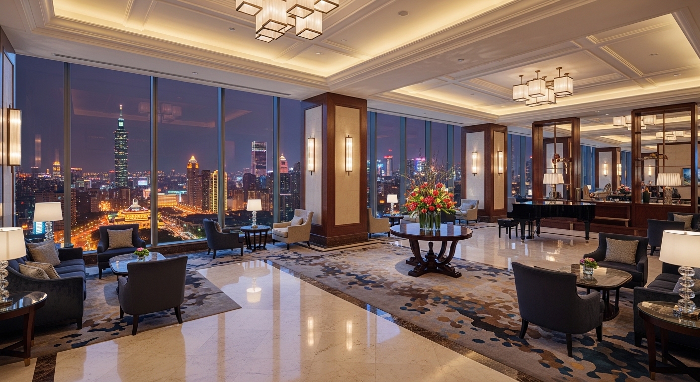 酒店請假場景的專業女性經紀團隊觀察與排班協調示意圖