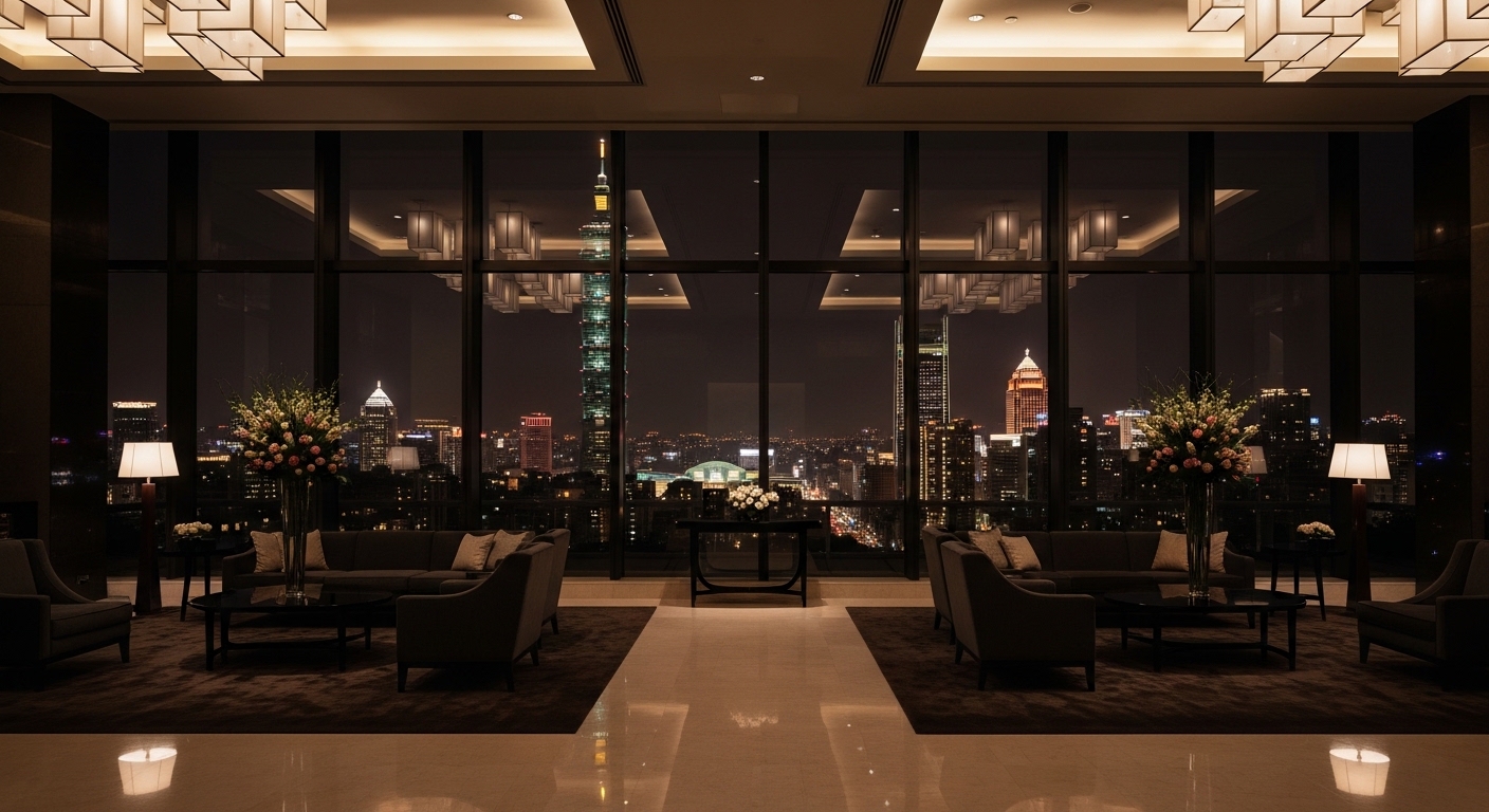 唯美酒店經紀專業職涯視角：夜間城市與高端大堂氛圍