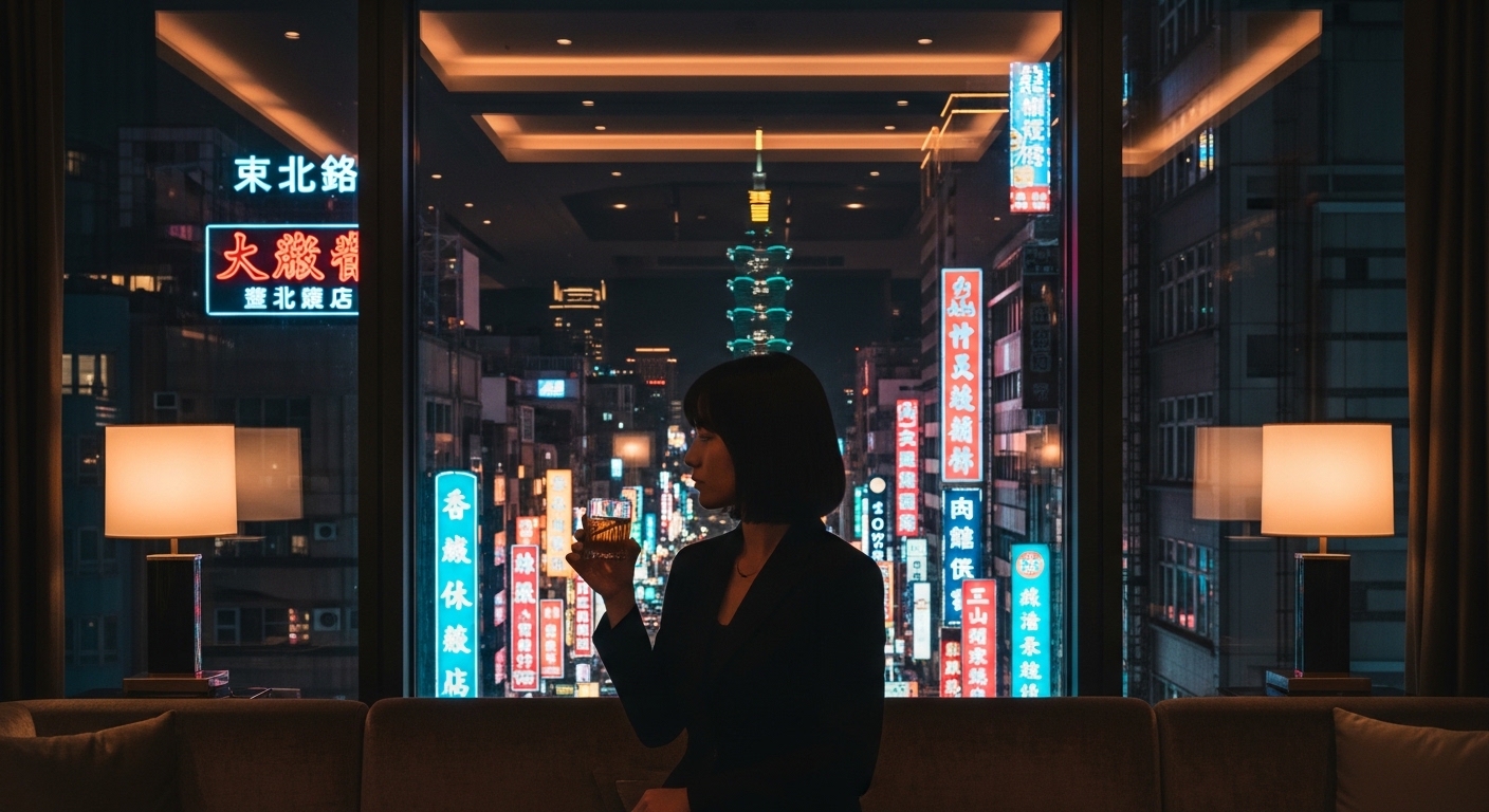 酒店經紀入門指引:新手女性的實務觀察與職涯規劃與自我成長路徑 酒店經紀職涯觀點:夜晚台北城市景觀與專業女性形象