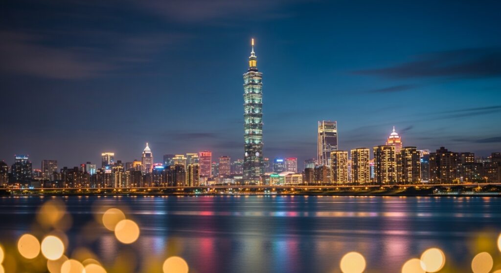 酒店聊天技巧的專業形象在夜晚都會空間，展現自信與專業