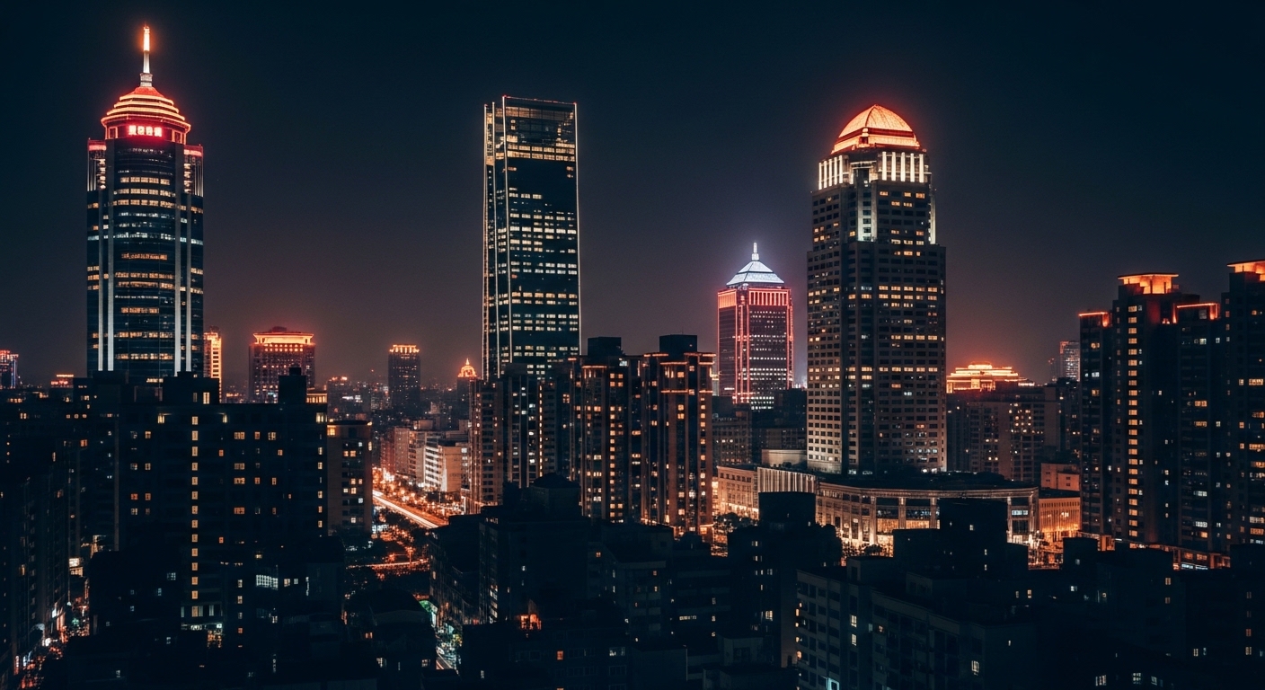 酒店經紀女性職涯在夜晚台北城市光影中前進的專業旅程