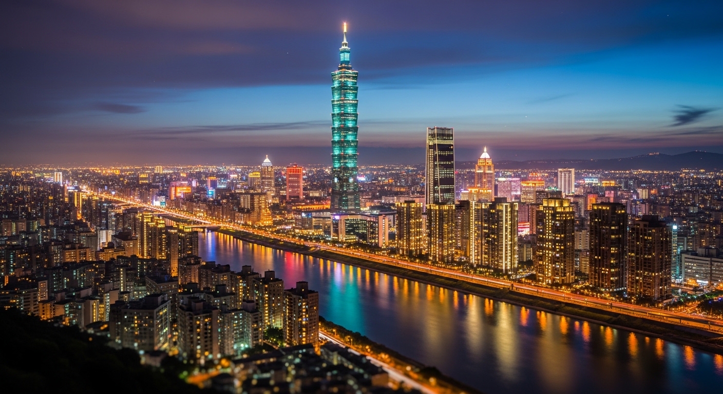 酒店經紀就業指南：新手女性在台北夜景的專業氛圍示意