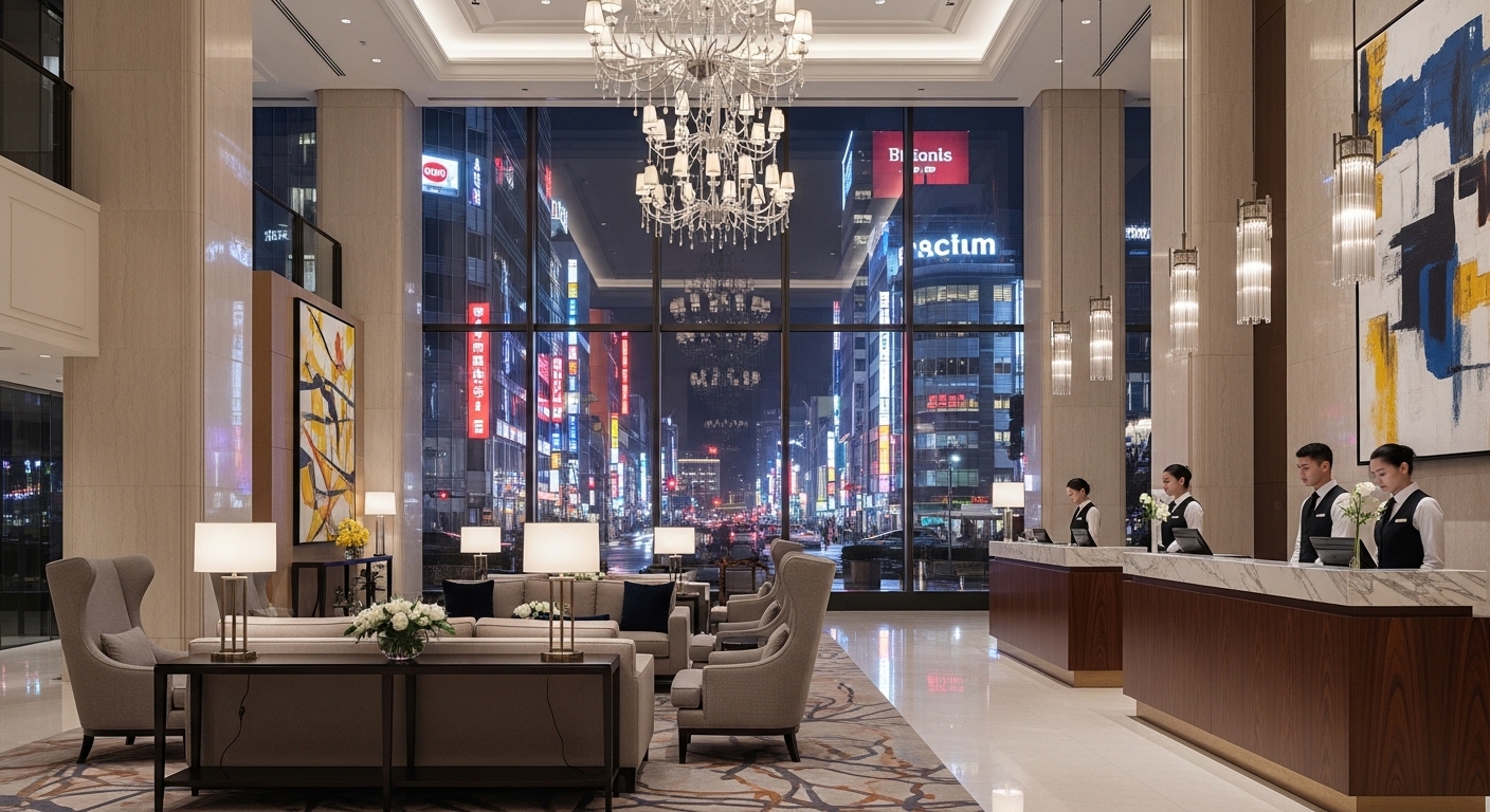 酒店衝突相關場景：專業經紀團隊在場內觀察與指引