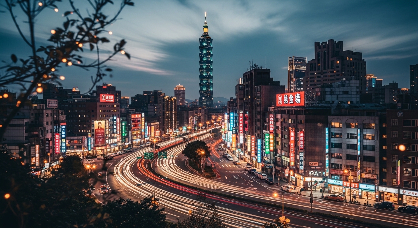 中和永和地區酒店工作與通勤情境概覽，夜景光影