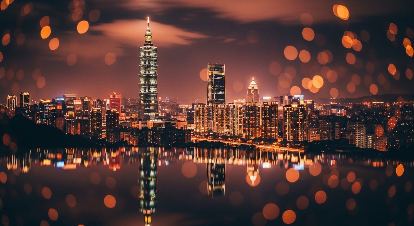 酒店日領相關資訊的夜景畫面，主關鍵字：酒店日領