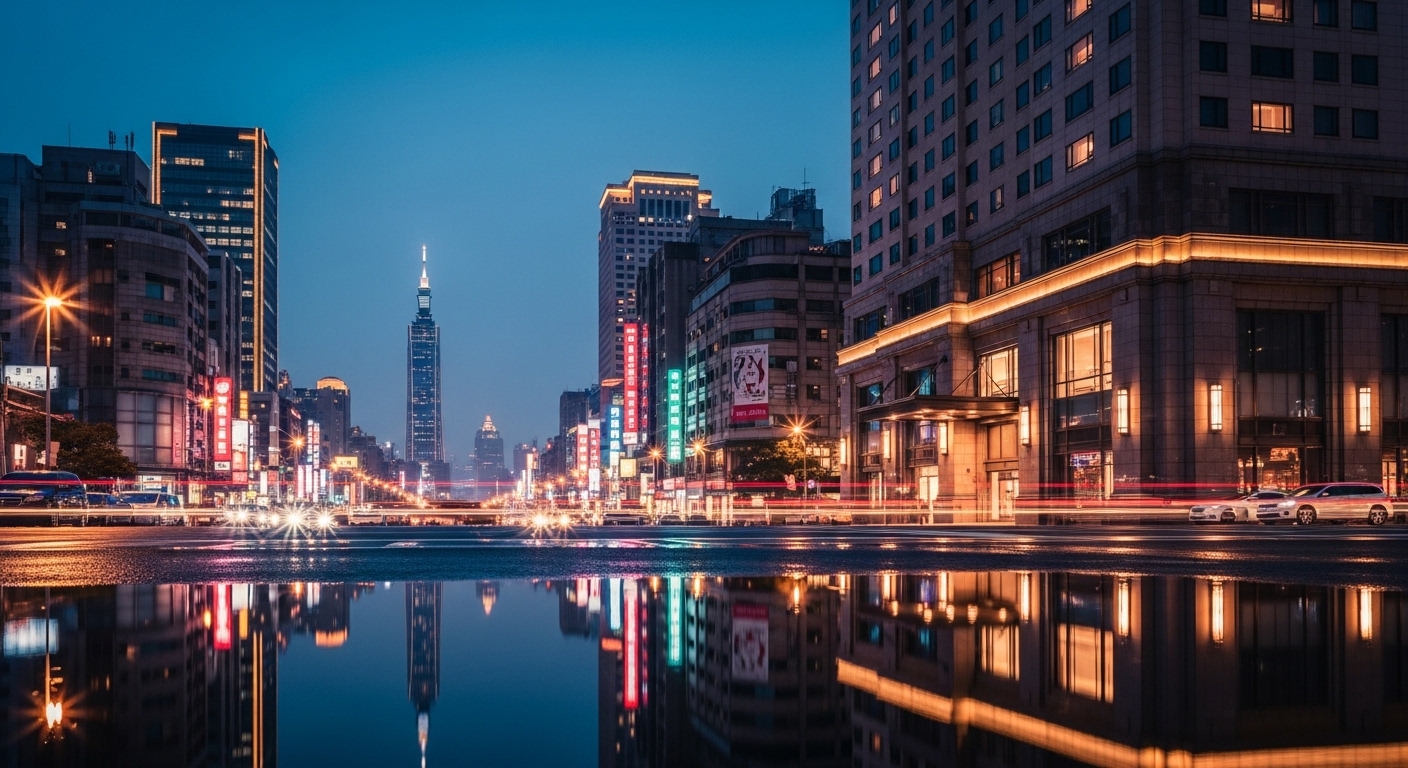 酒店經紀職涯指引夜景視覺，唯美風格