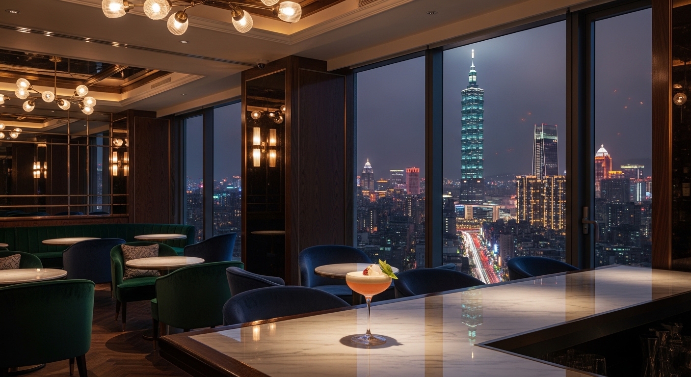 酒店經紀相關職場場景與夜景意象，專業與優雅的工作氛圍