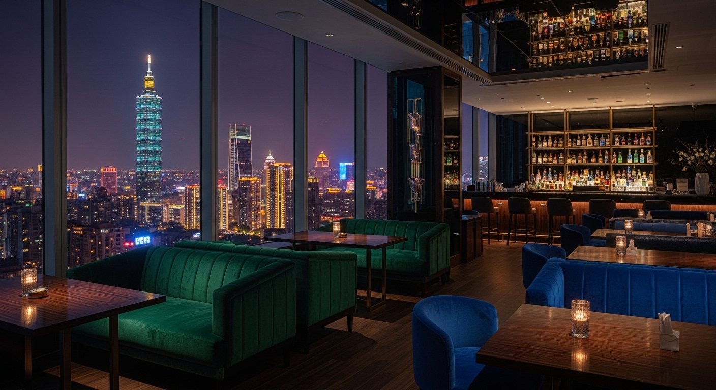 唯美酒店經紀專業團隊在夜晚的台北商圈提供職涯建議，酒店經紀相關資訊