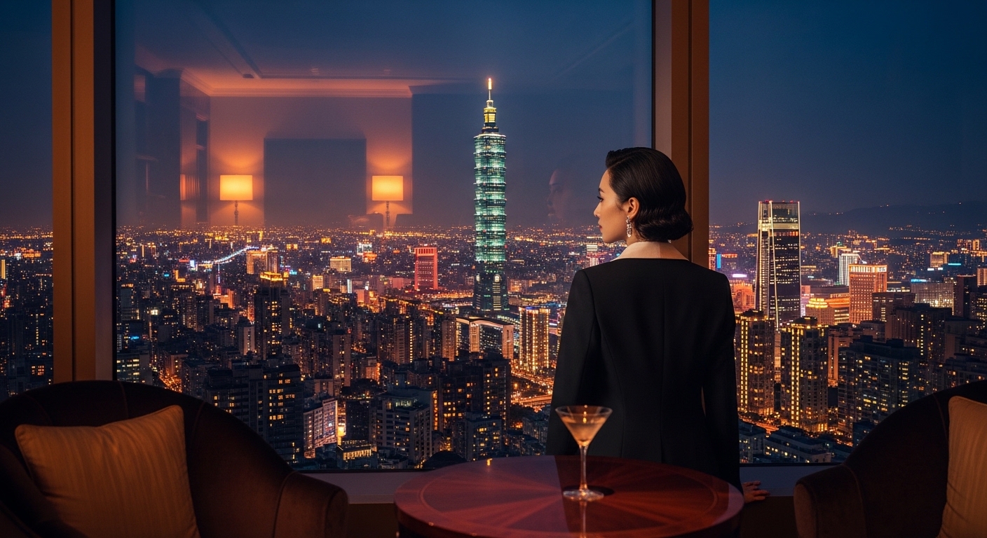 酒店新人自信：夜景與專業形象，職涯成長主題