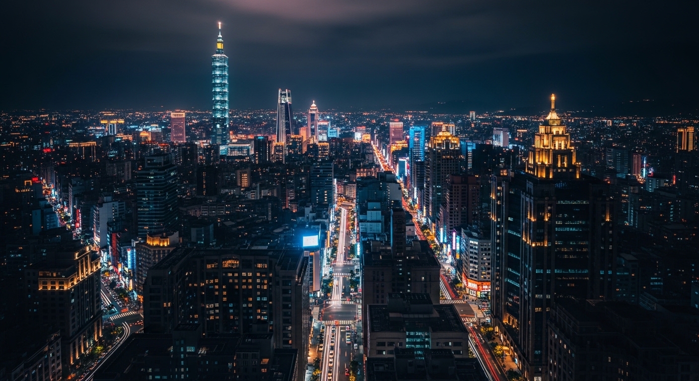 酒店衣櫥新進女性穿搭與形象在台北夜景中展現