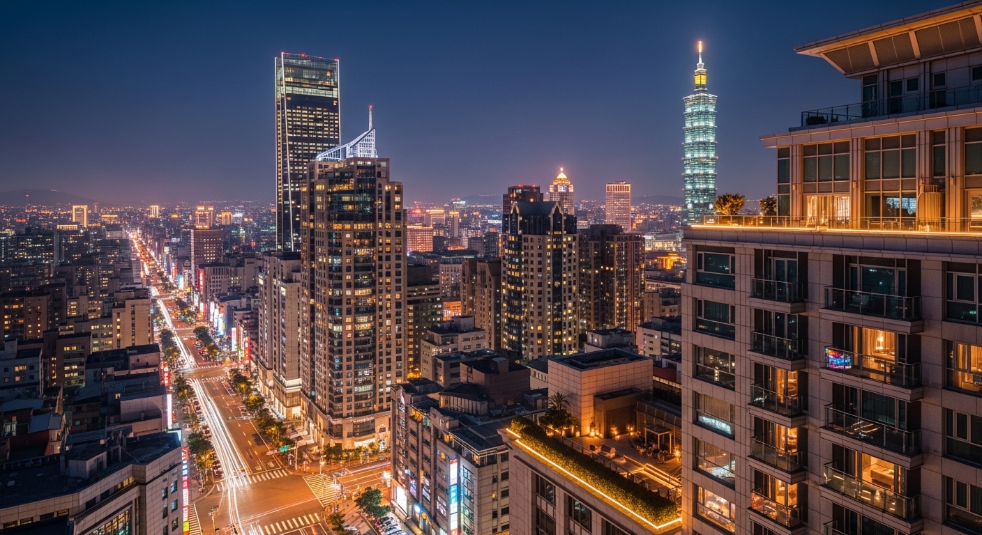 酒店興趣 圖像：夜景與成長氛圍的專業風格