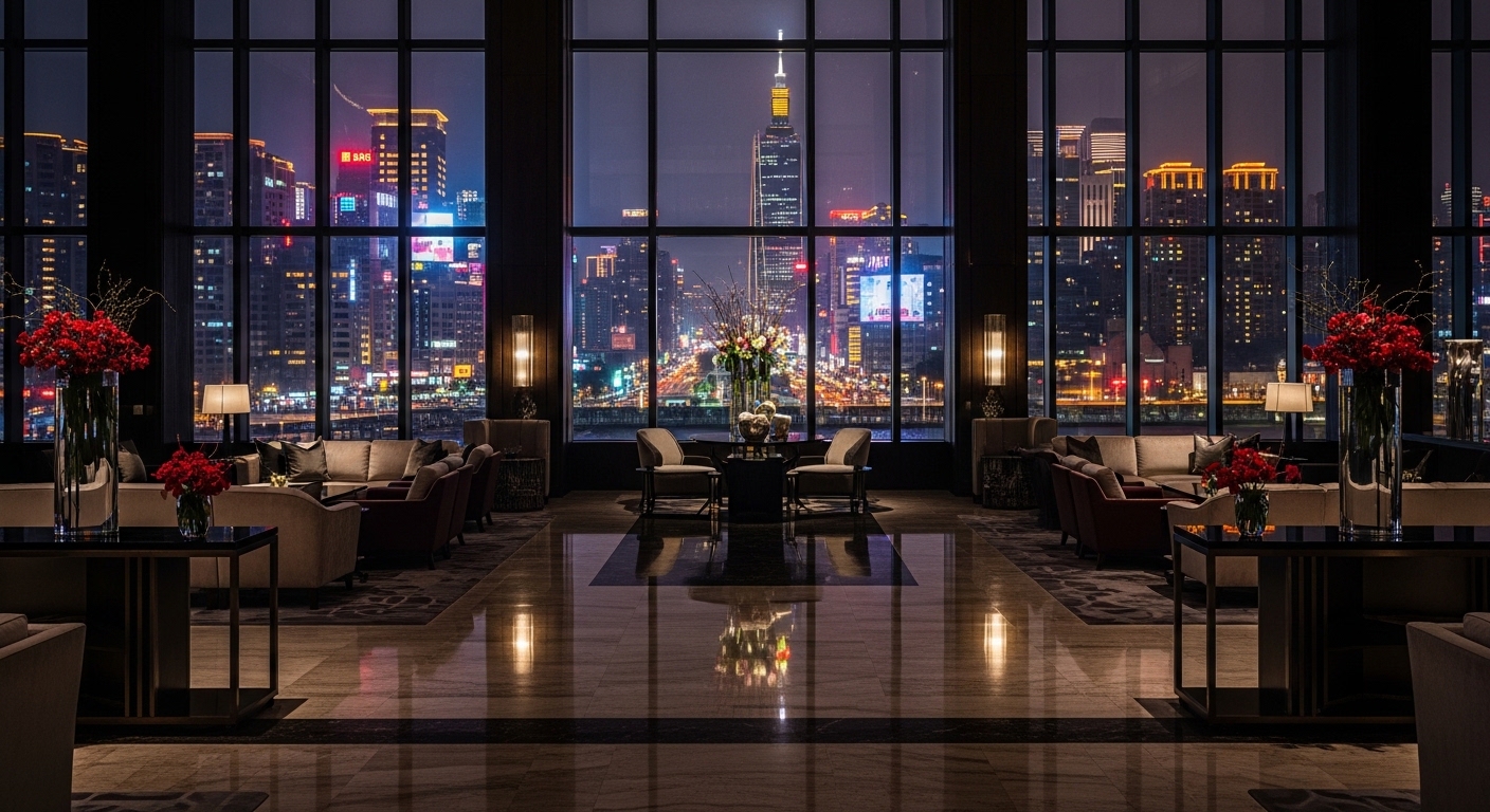 酒店經紀職涯觀察夜景與酒店氛圍