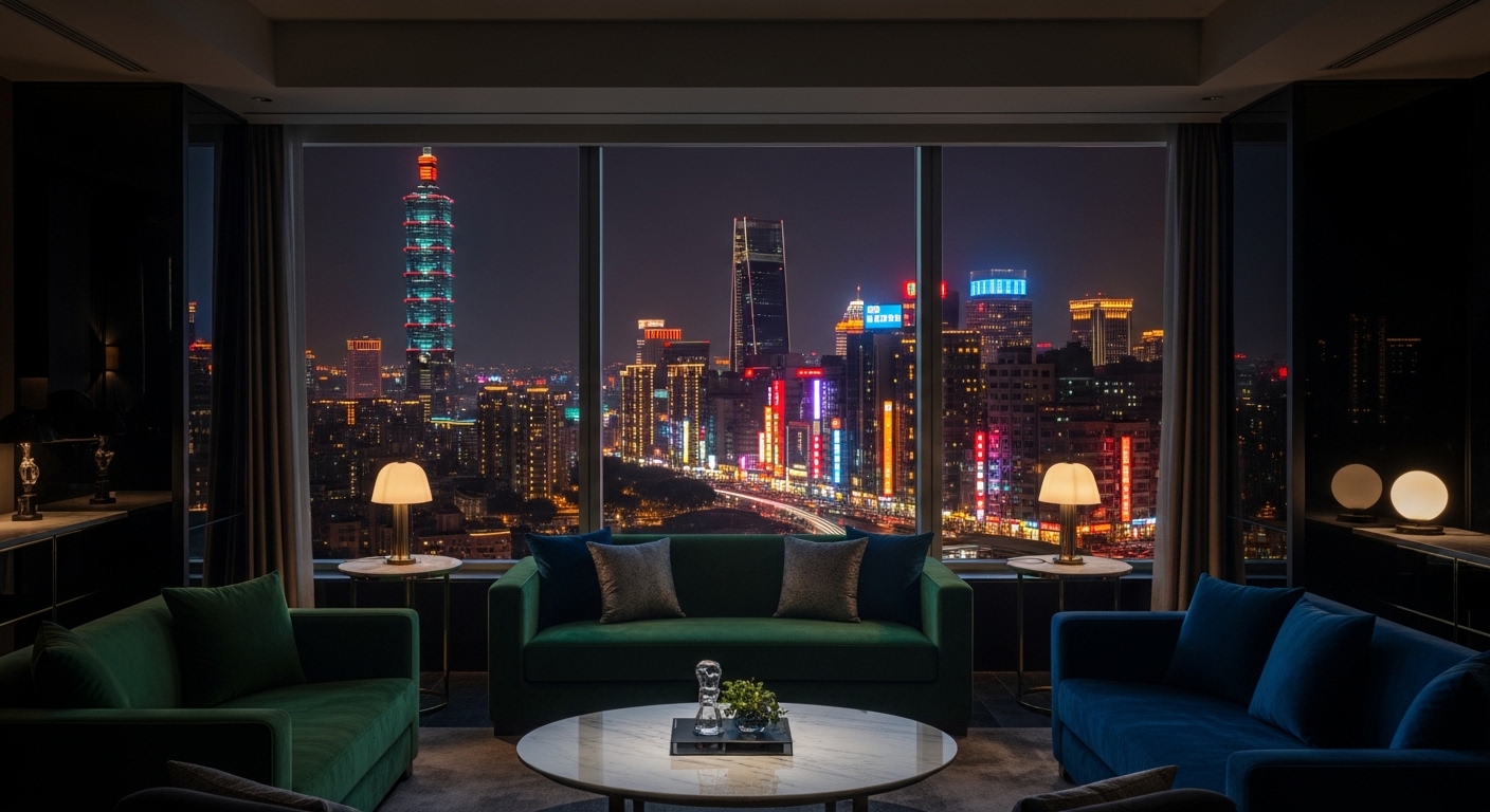 酒店第一個月生存指南：夜景台北與時尚風格場景，展現專業與穩健的職涯氛圍