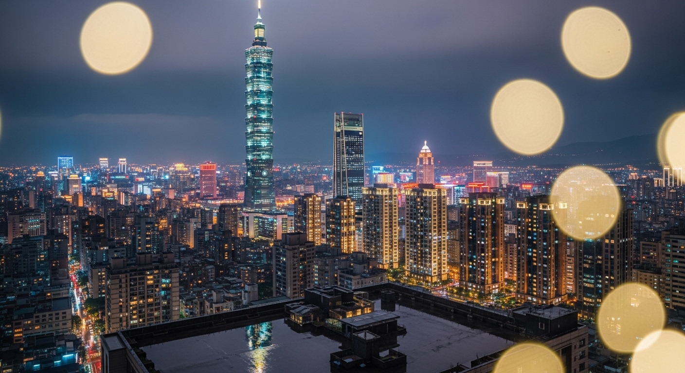 唯美酒店經紀業界夜景工作氛圍與專業成長示意圖