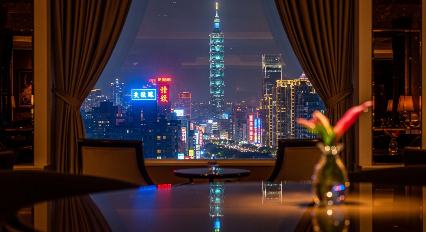 外籍女性酒店在台工作相關示意圖，展現專業與安全的工作場景