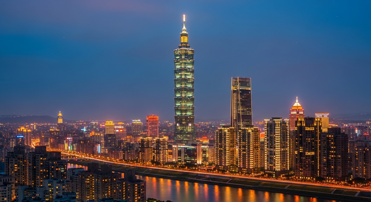 酒店經紀工作環境與夜晚城市風景的專業氛圍