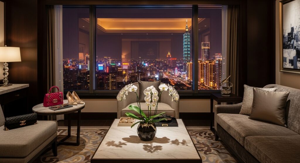 酒店比較主題：夜晚台北高級飯店氛圍，展現專業成長路徑