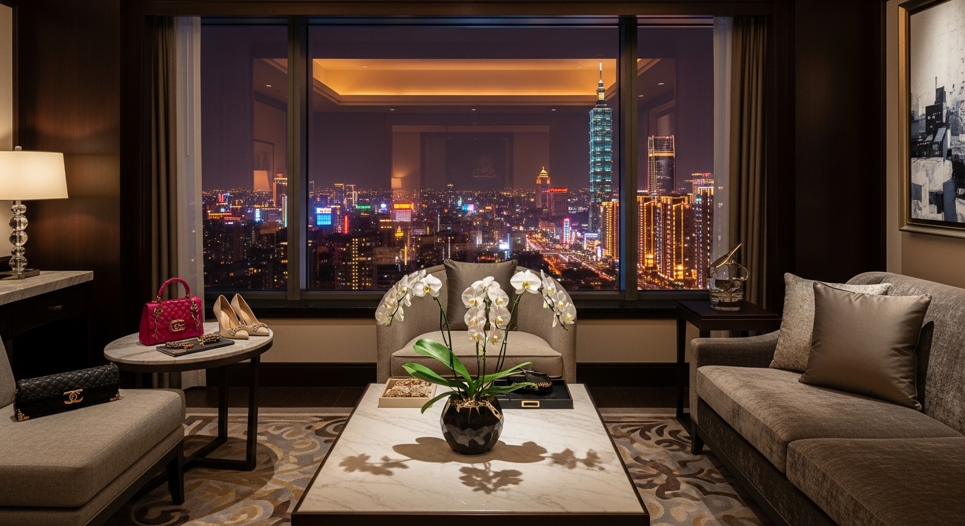酒店比較主題：夜晚台北高級飯店氛圍，展現專業成長路徑