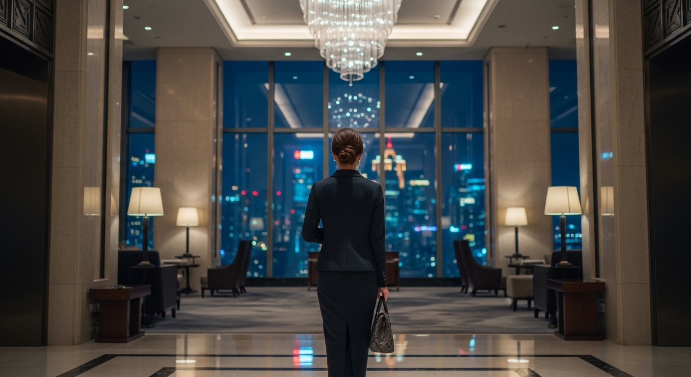 酒店經紀職涯觀察：專業女性在夜生活城市中的形象示意
