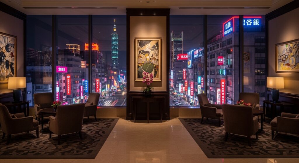 酒店安全 與 專業場景示意：夜生活與高檔大堂風貌