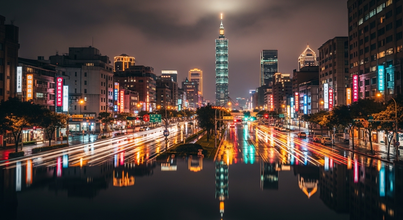 酒店經紀行業夜景氛圍與專業成長，台北夜景風格