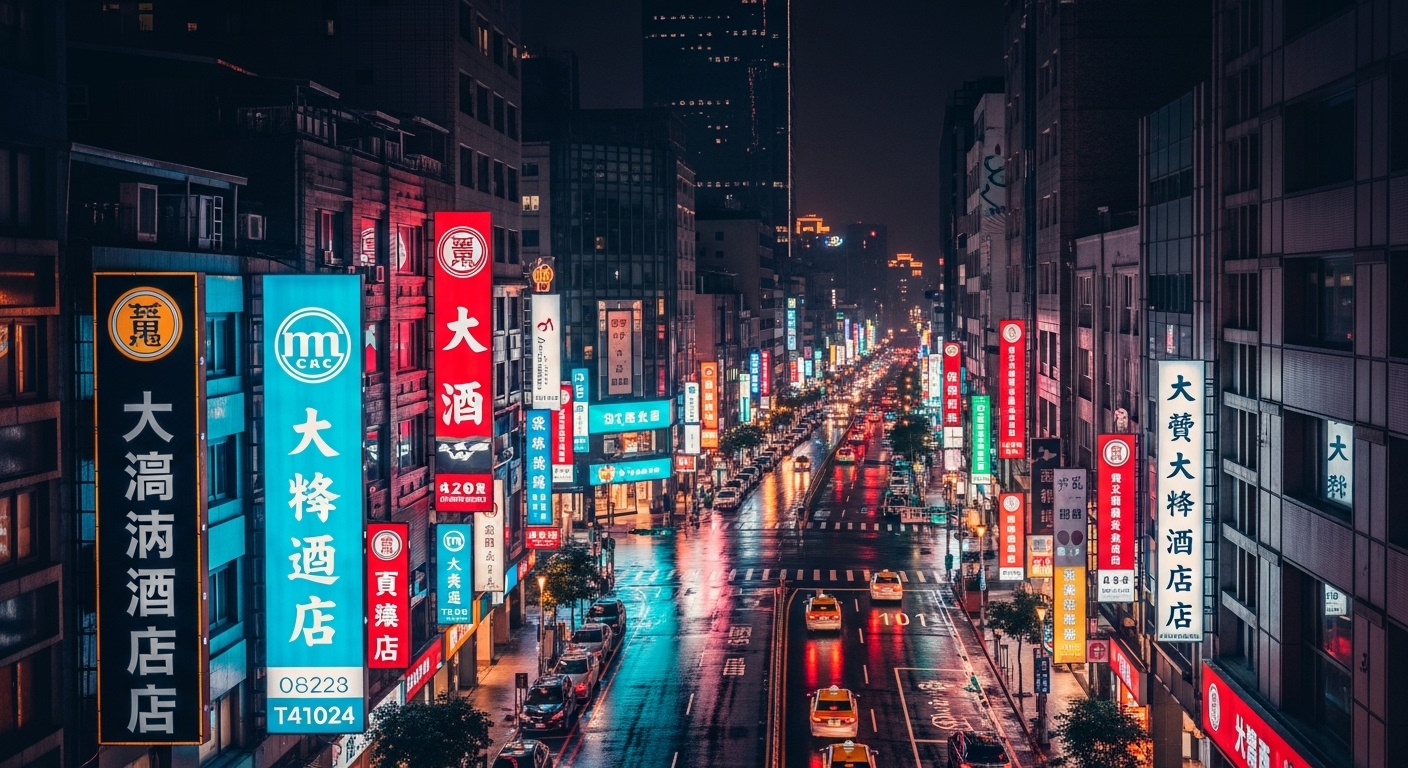 女性新手在酒店經紀產業的職涯與實務全攻略:穩健成長與自我保護 台北夜景風格的酒店經紀職涯形象,展現專業與自信的女性角色