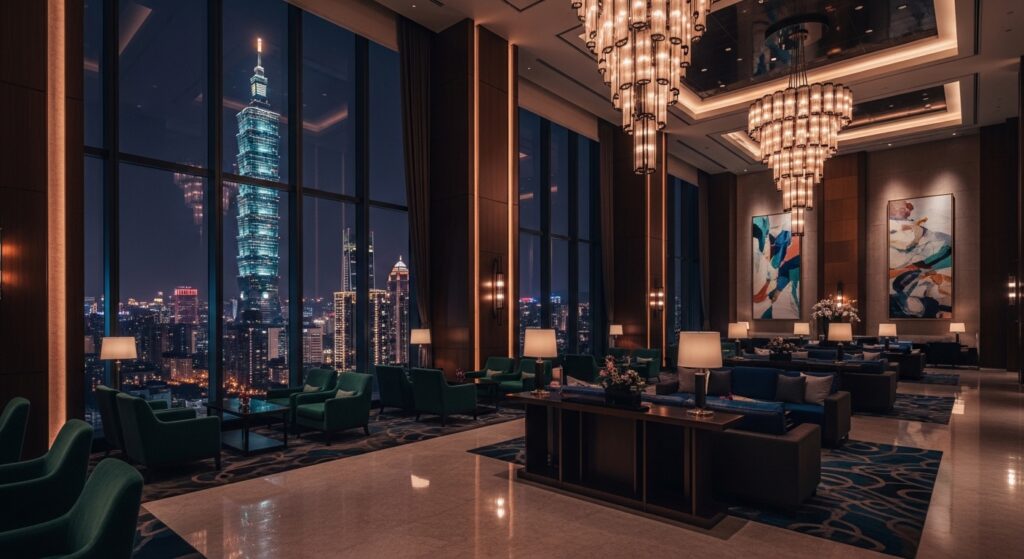 酒店常客養成案例：專業經紀在夜景背景中的形象