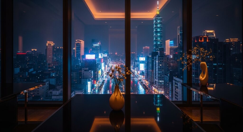 經紀人跑路相關議題的夜晚都會風格示意圖，強調專業與安全感