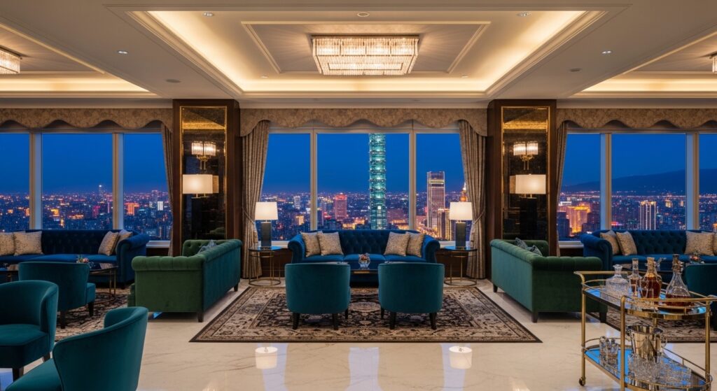 唯美會員俱樂部夜間風格示意照，私密高端氛圍