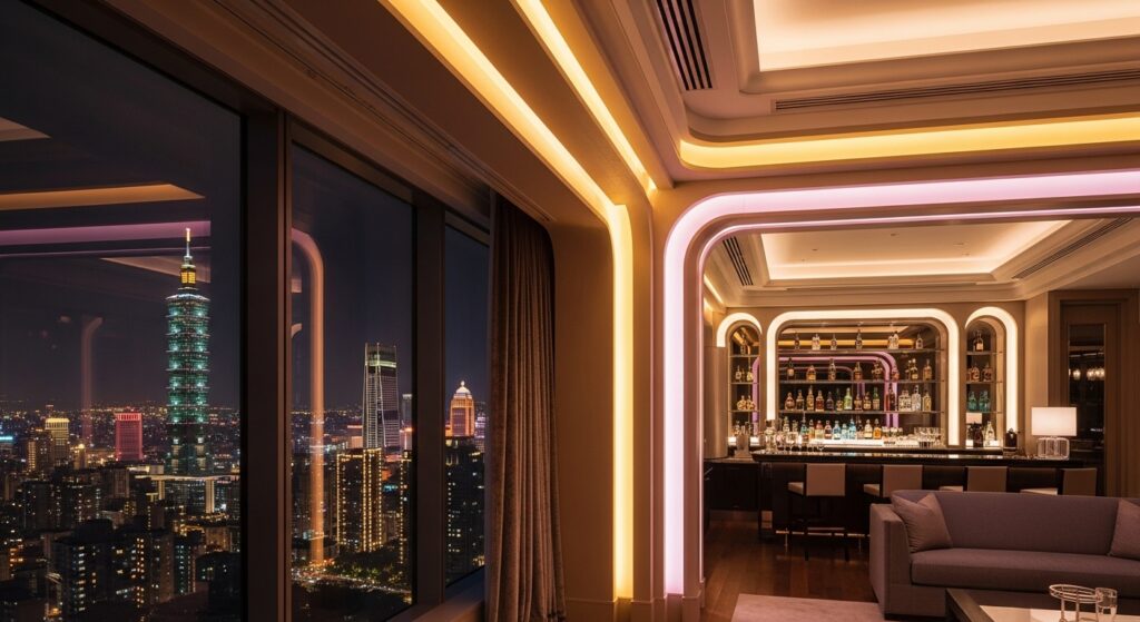 酒店賭博場域夜景示意，專業風格夜間氛圍，包含主關鍵字