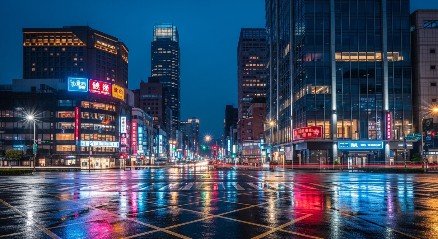 酒店活動企劃專業女性在夜景城市中